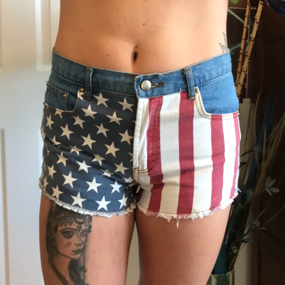 American flag shorts